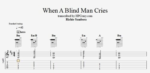 More information about "When A Blind Man Cries"