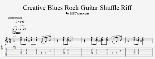 More information about "Shuffle Blues Guitar Riff"