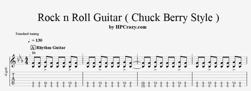 More information about "Rock N Roll Guitar ( Chuck Berry Style ) - Tabs & Backing Track"