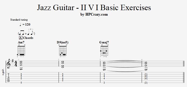 More information about "II V I Basic Exercises - Tabs & Backing Track"